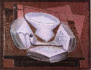 Juan Gris The Pipe on the book oil on canvas